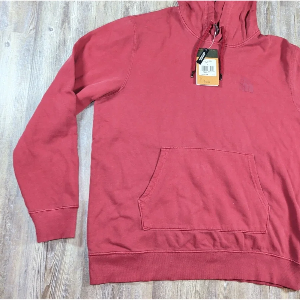 THE NORTH FACE GARMENT DYE HOODIE NWT MENS SIZE X-LARGE CORDOVAN RED